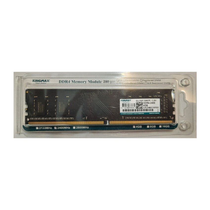رم دسکتاپ DDR4 تک کاناله 2400 مگاهرتز کینگ مکس ظرفیت 4 گیگابایت