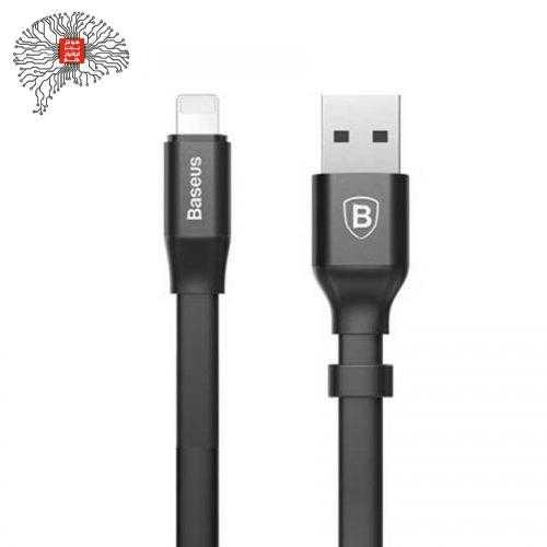 کابل تبدیل USB به لایتنینگ باسئوس مدل CALMBJ-B01 طول 23CM