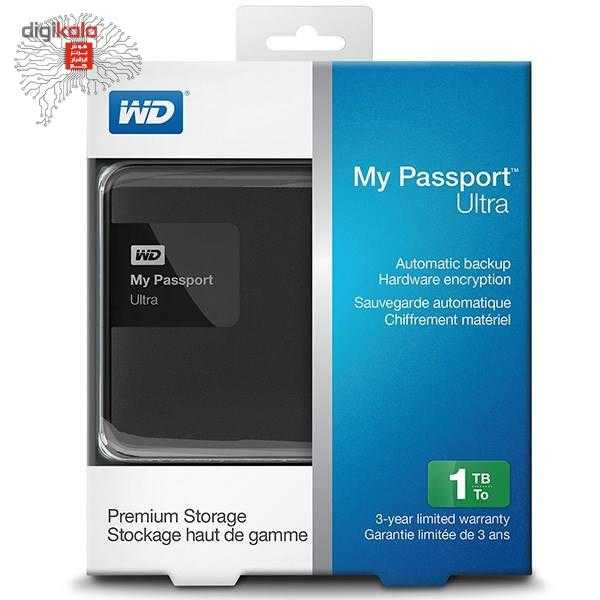 هارد اکسترنال وسترن دیجیتال مدل My Passport Ultra Premium ظرفیت 2 ترابایت